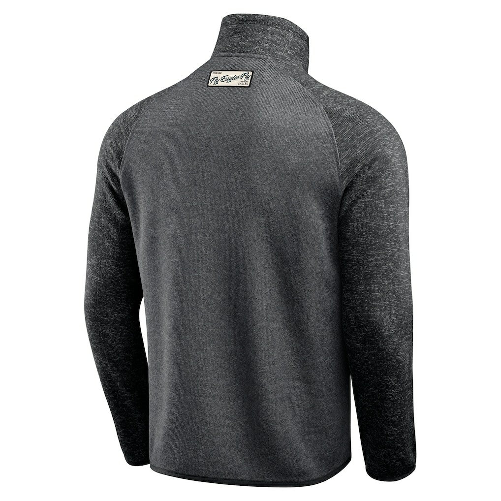 Fanatics Philadelphia Eagles Darius Rucker Collection Tonal Quarter-Zip Jacket Black