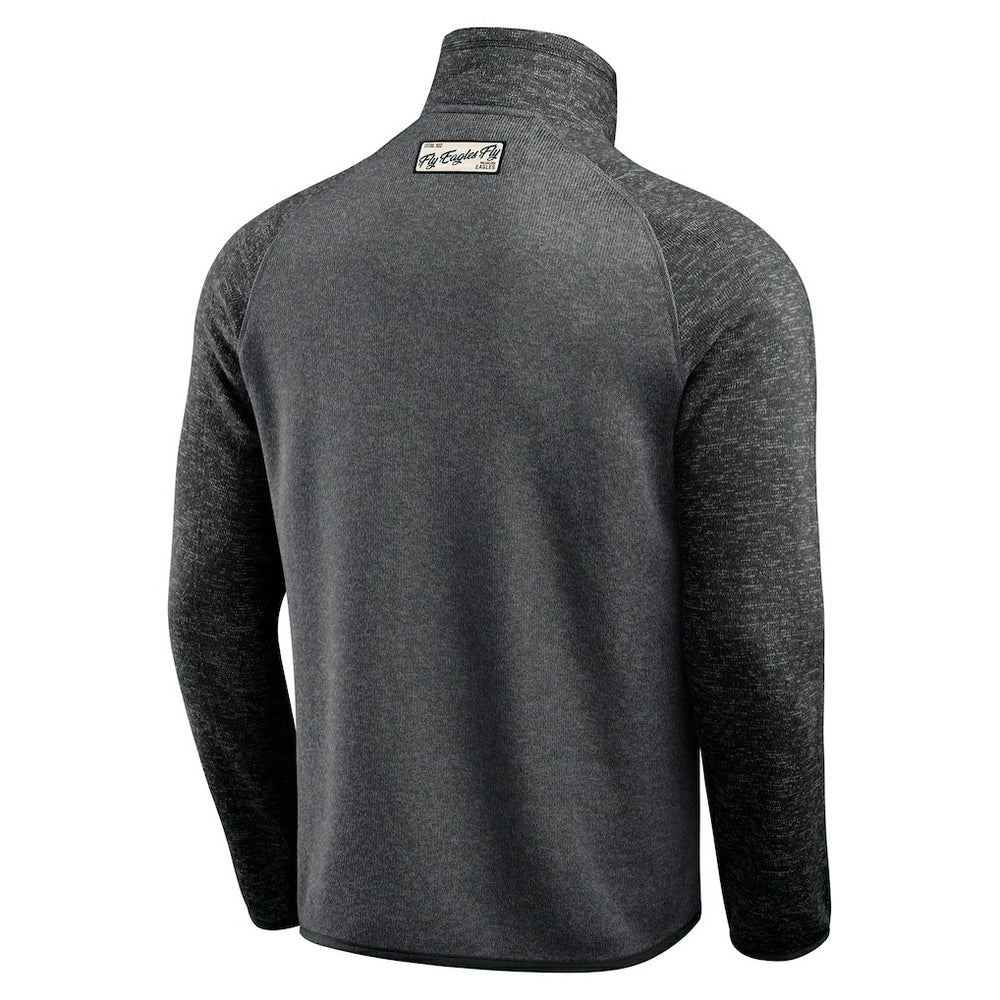 Fanatics Philadelphia Eagles Darius Rucker Collection Tonal Quarter-Zip Jacket Black
