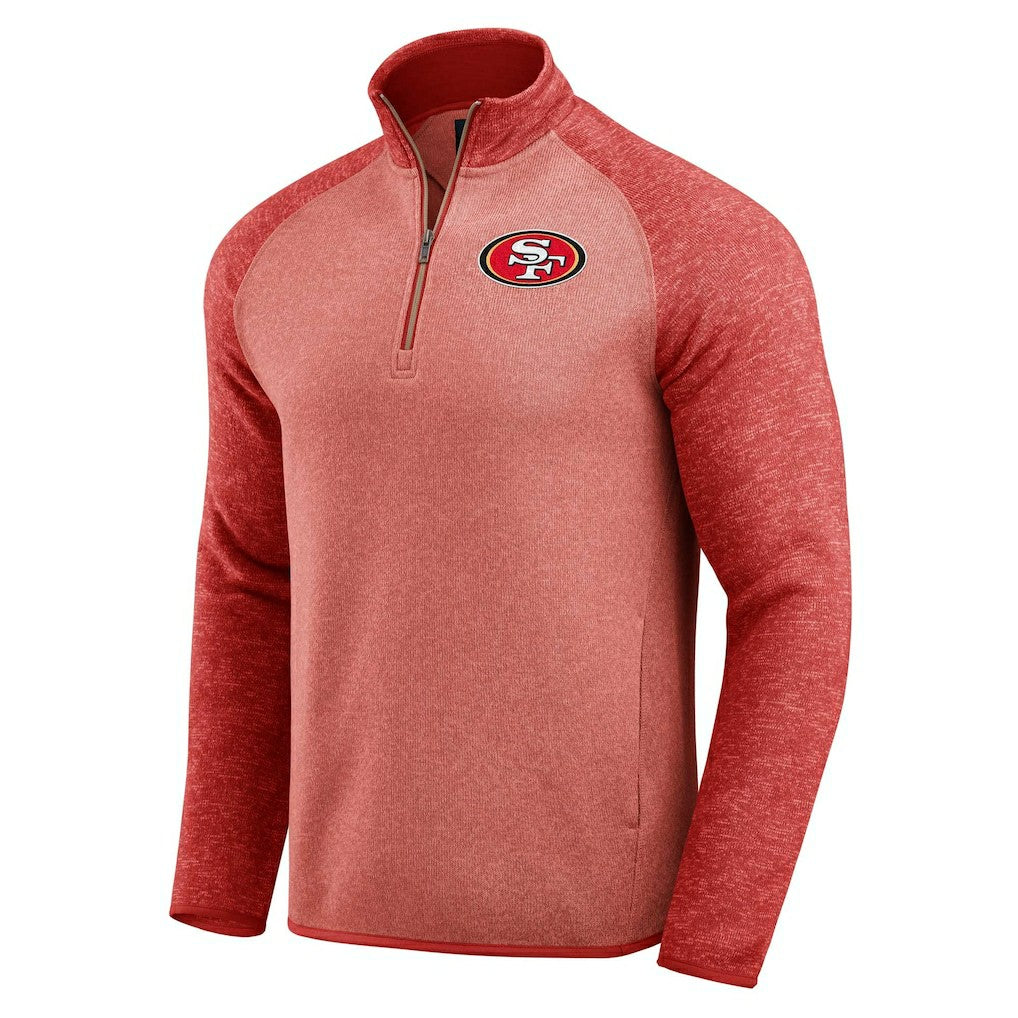 Fanatics San Francisco 49ers Darius Rucker Collection Tonal Quarter-Zip Jacket Scarlet