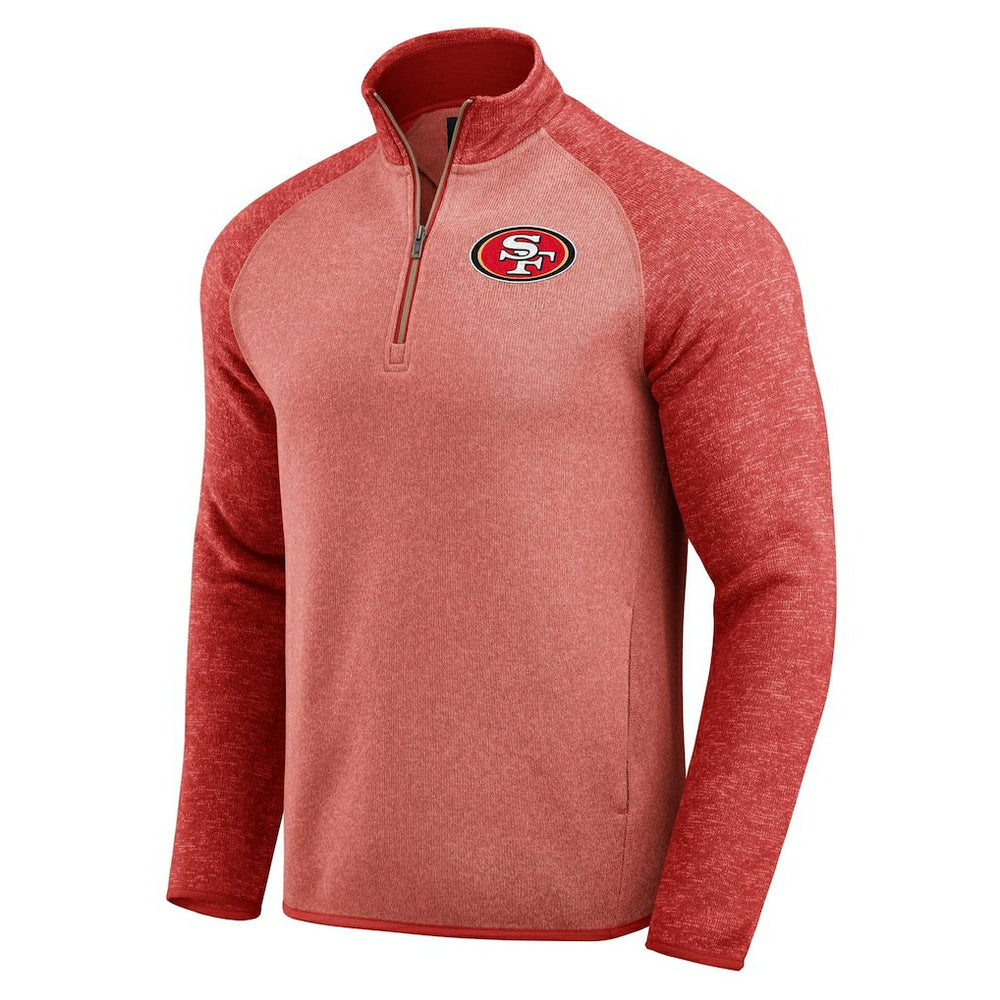 Fanatics San Francisco 49ers Darius Rucker Collection Tonal Quarter-Zip Jacket Scarlet
