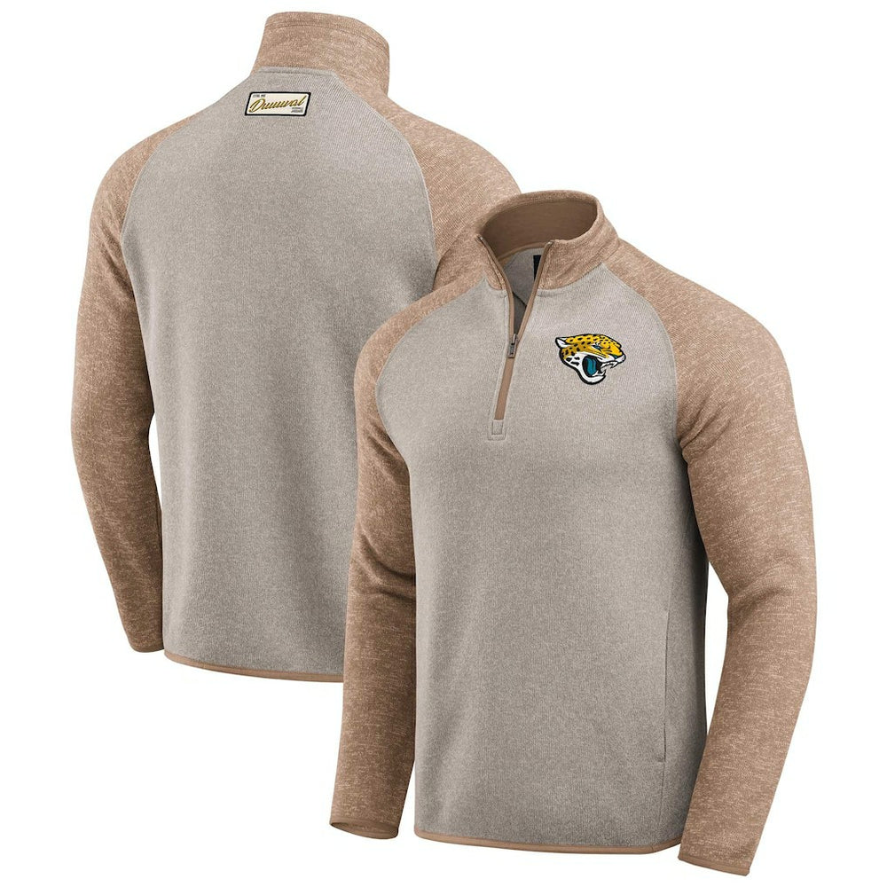 Fanatics Jacksonville Jaguars Darius Rucker Collection Tonal Quarter-Zip Jacket Tan