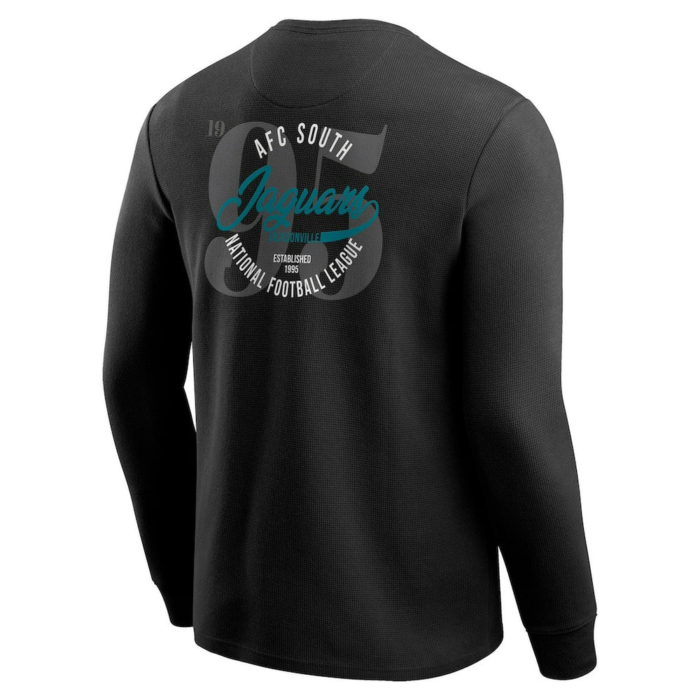 Fanatics Jacksonville Jaguars Darius Rucker Collection Washed Waffle-Knit Long Sleeve T-Shirt Black