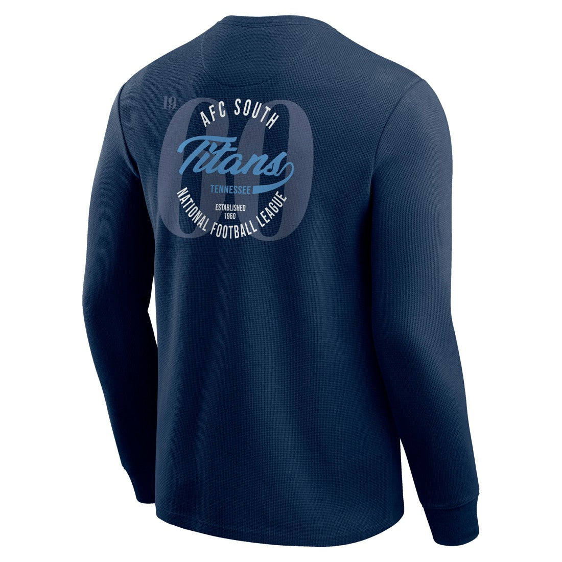 Fanatics Tennessee Titans Darius Rucker Collection Washed Waffle-Knit Long Sleeve T-Shirt Navy