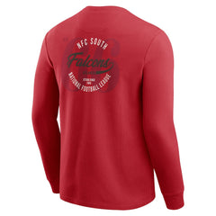 Fanatics Atlanta Falcons Darius Rucker Collection Washed Waffle-Knit Long Sleeve T-Shirt Red