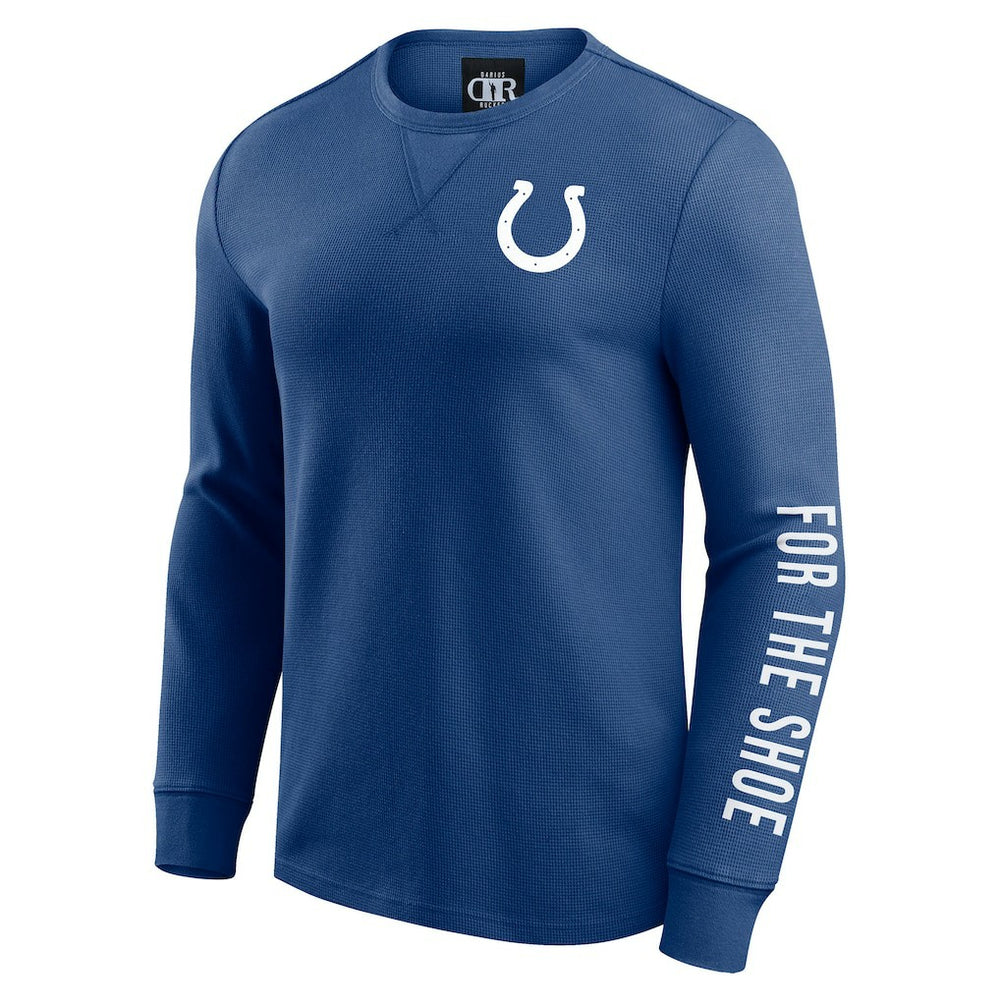 Fanatics Indianapolis Colts Darius Rucker Collection Washed Waffle-Knit Long Sleeve T-Shirt Royal