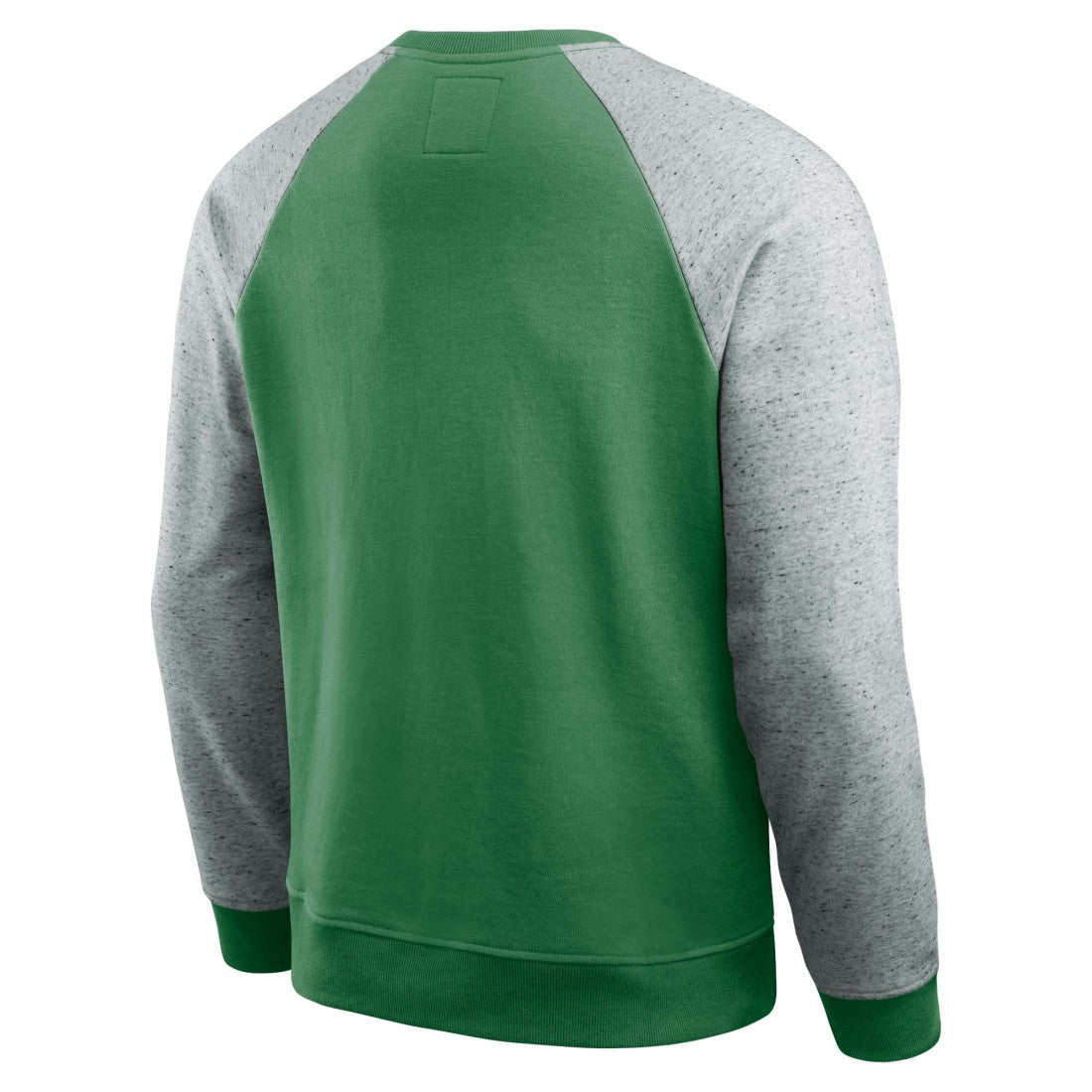 Fanatics New York Jets Darius Rucker Collection Throwback Color Block Raglan Pullover Sweatshirt Kelly Green/Heather Gray