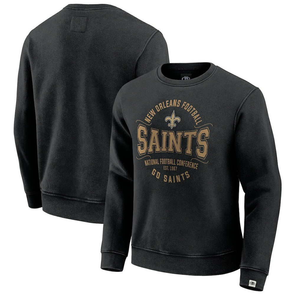 Fanatics New Orleans Saints Darius Rucker Collection Vintage Pullover Sweatshirt Black