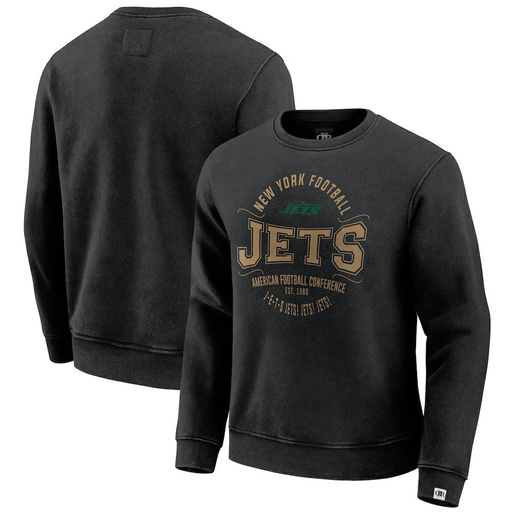 Fanatics New York Jets Darius Rucker Collection Vintage Pullover Sweatshirt Black