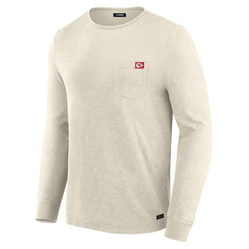 Kansas City Chiefs J. Palmer In-The-Pocket Long Sleeve T-Shirt Cream