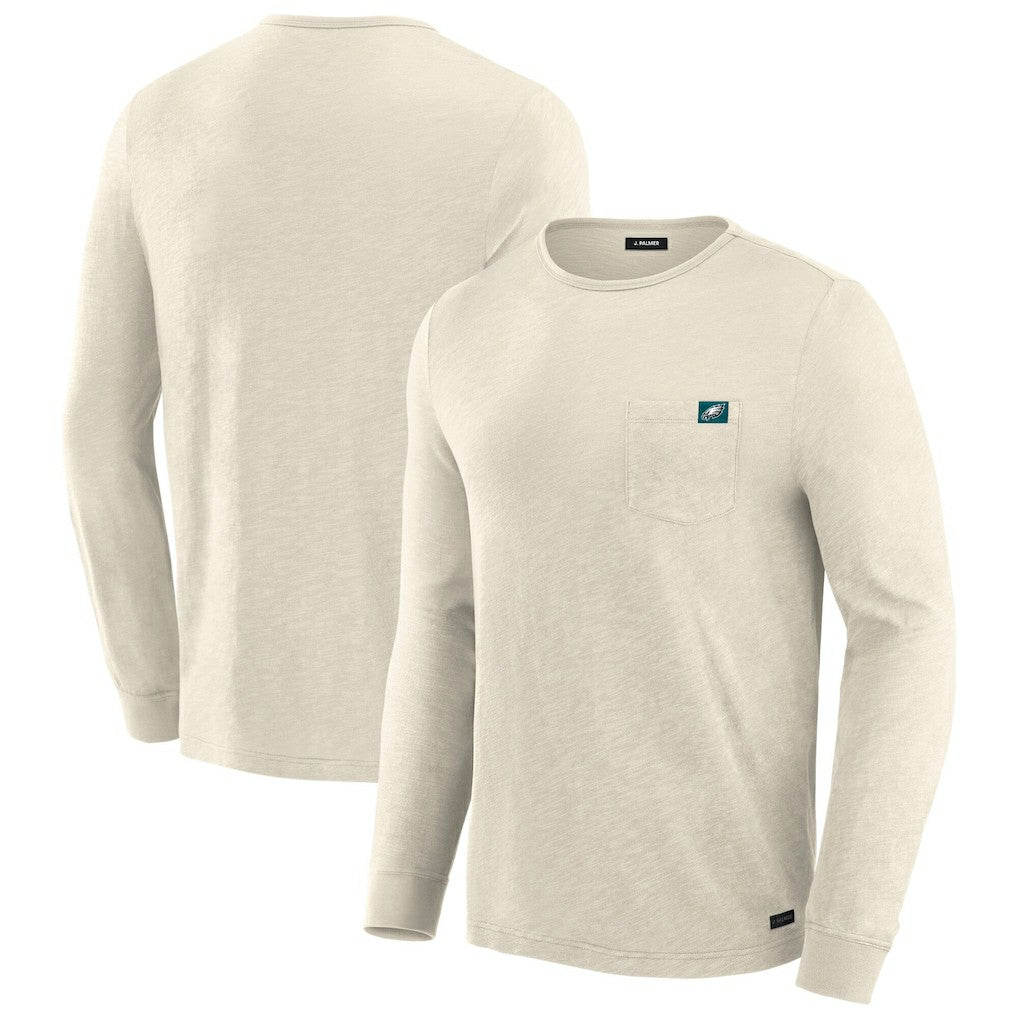 Philadelphia Eagles J. Palmer In-The-Pocket Long Sleeve T-Shirt Cream