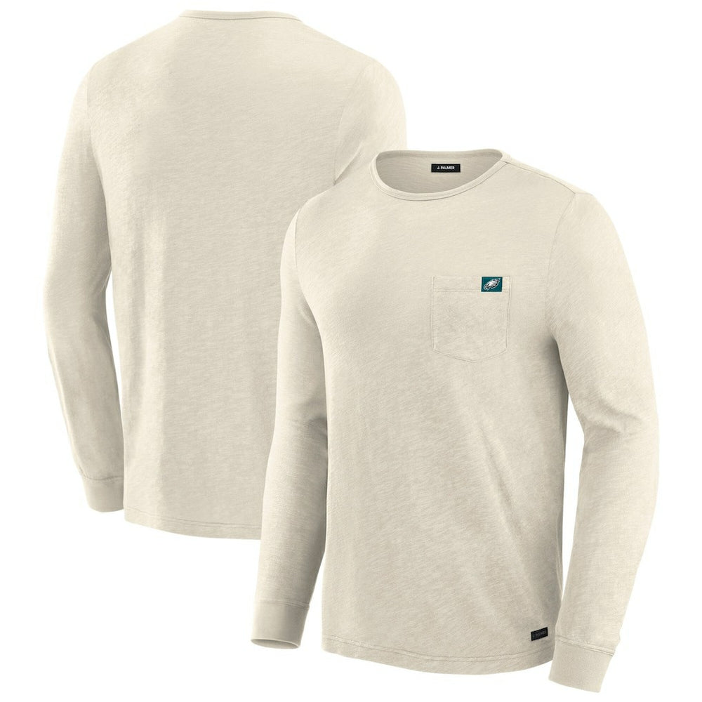 Philadelphia Eagles J. Palmer In-The-Pocket Long Sleeve T-Shirt Cream