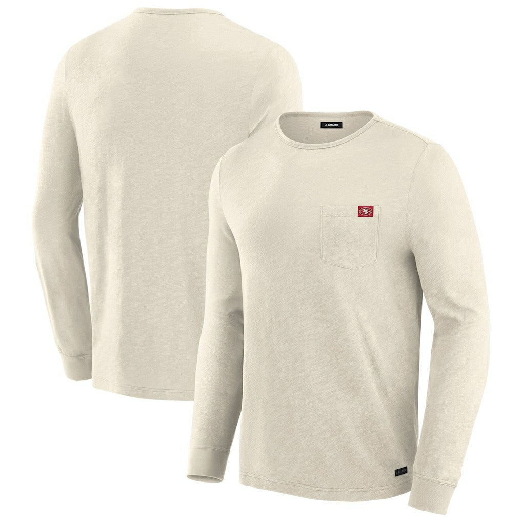 San Francisco 49ers J. Palmer In-The-Pocket Long Sleeve T-Shirt Cream