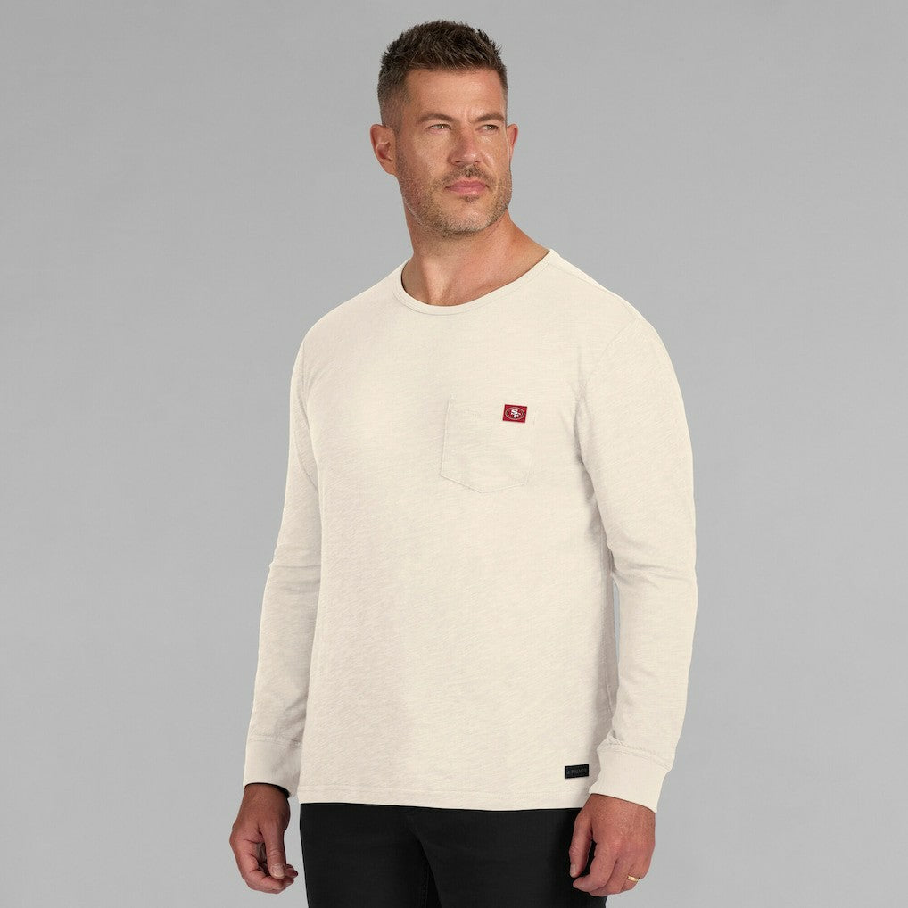 San Francisco 49ers J. Palmer In-The-Pocket Long Sleeve T-Shirt Cream