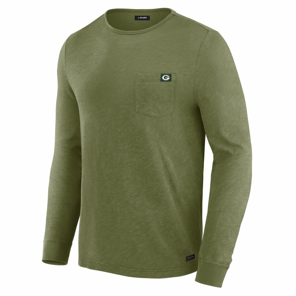 Green Bay Packers J. Palmer In-The-Pocket Long Sleeve T-Shirt Olive