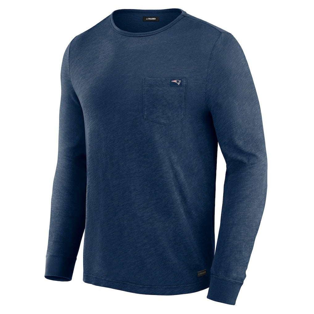 New England Patriots J. Palmer In-The-Pocket Long Sleeve T-Shirt Navy