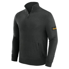 Pittsburgh Steelers J. Palmer Franchise Quarter-Zip Sweater Black