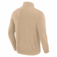 Detroit Lions J. Palmer Franchise Quarter-Zip Sweater Tan