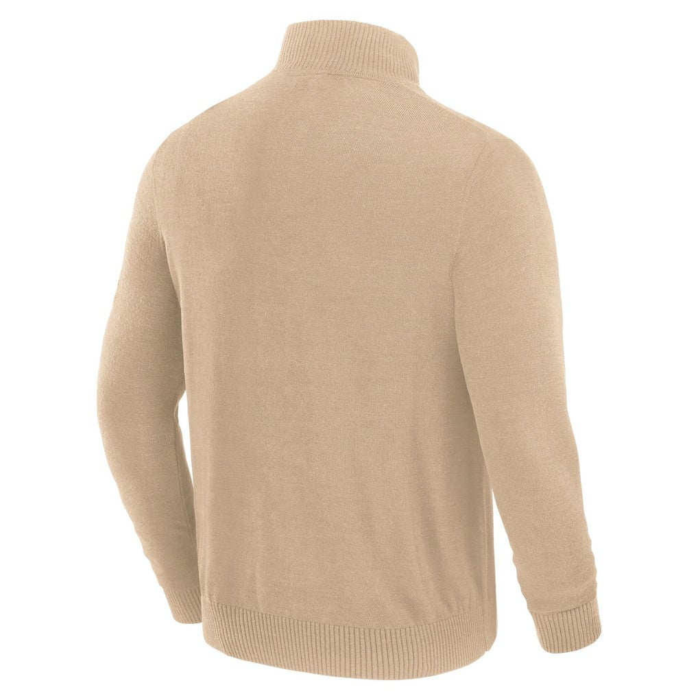 Kansas City Chiefs J. Palmer Franchise Quarter-Zip Sweater Tan