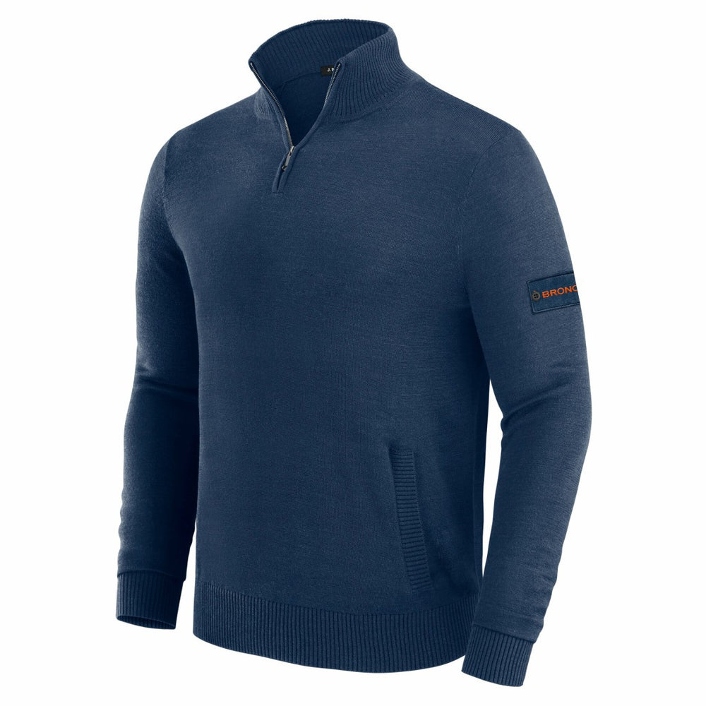 Denver Broncos J. Palmer Franchise Quarter-Zip Sweater Navy