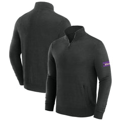 Minnesota Vikings J. Palmer Franchise Quarter-Zip Sweater Black