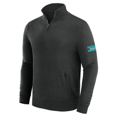 Miami Dolphins J. Palmer Franchise Quarter-Zip Sweater Black