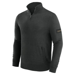 New Orleans Saints J. Palmer Franchise Quarter-Zip Sweater Black