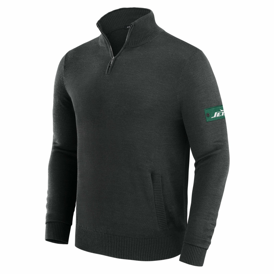 New York Jets J. Palmer Franchise Quarter-Zip Sweater Black