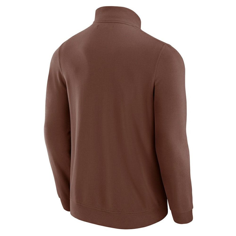 Cleveland Browns J. Palmer QB1 Full-Zip Sweatshirt Tan