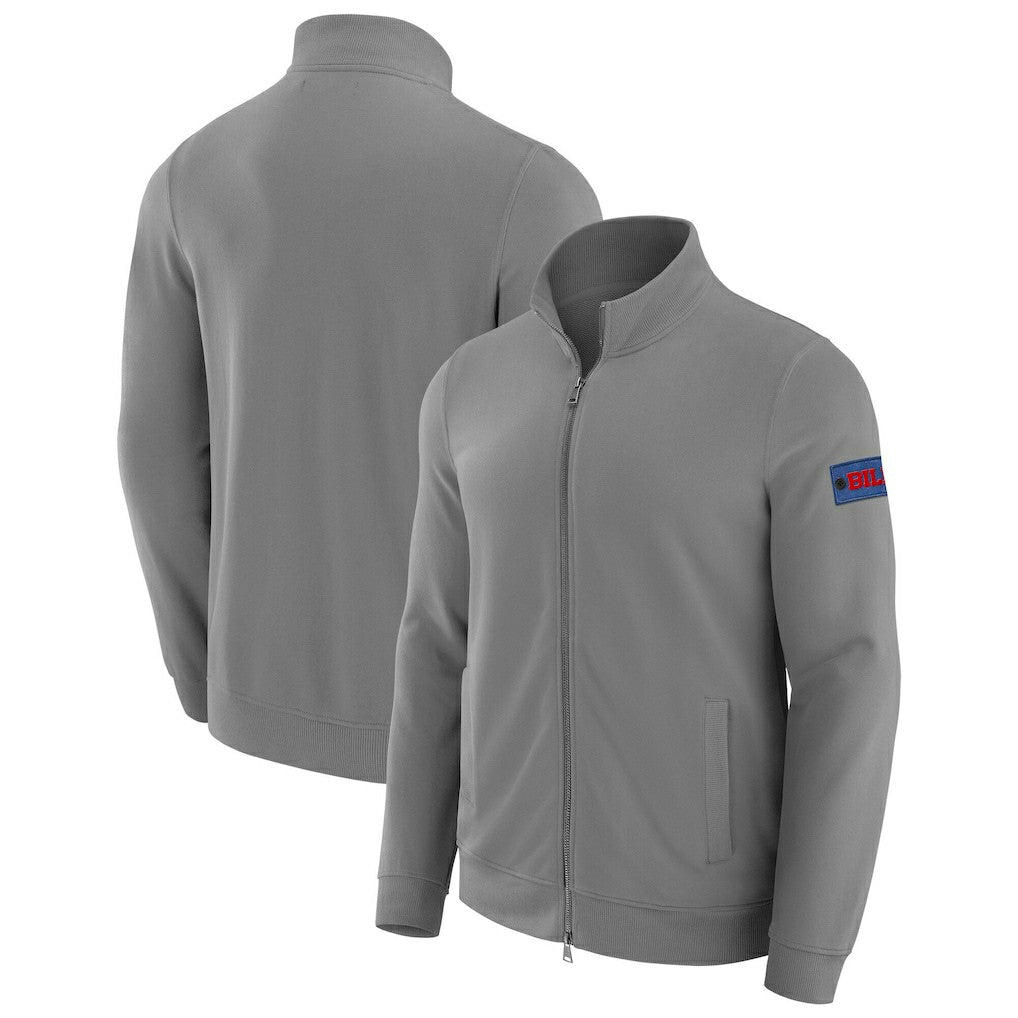 Buffalo Bills J. Palmer QB1 Full-Zip Sweatshirt Graphite