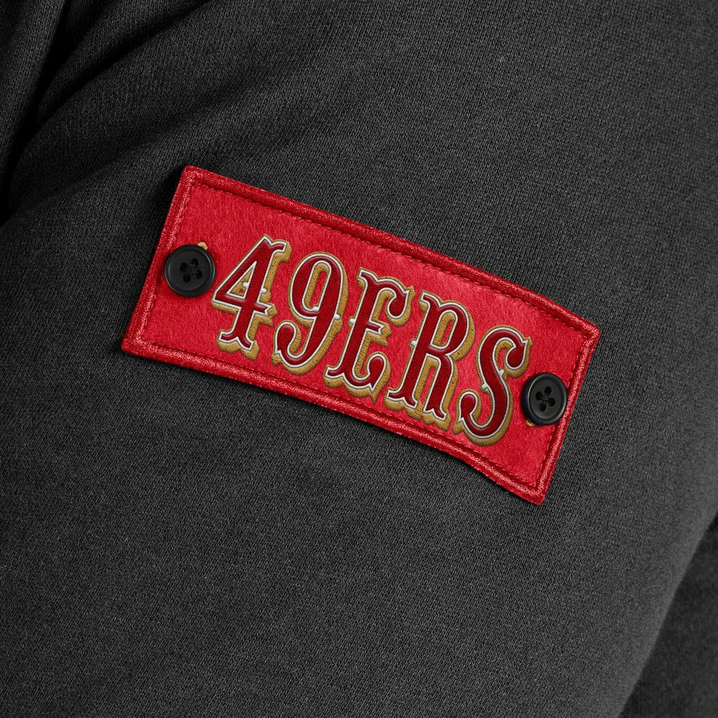 San Francisco 49ers J. Palmer QB1 Full-Zip Sweatshirt Black