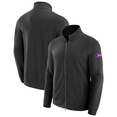 Minnesota Vikings J. Palmer QB1 Full-Zip Sweatshirt Black
