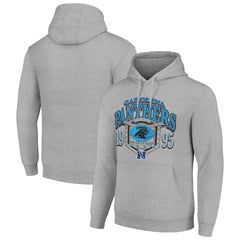 Carolina Panthers Starter 80s Retro Pullover Hoodie Heather Gray