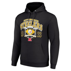 Pittsburgh Steelers Starter 80s Retro Pullover Hoodie Black