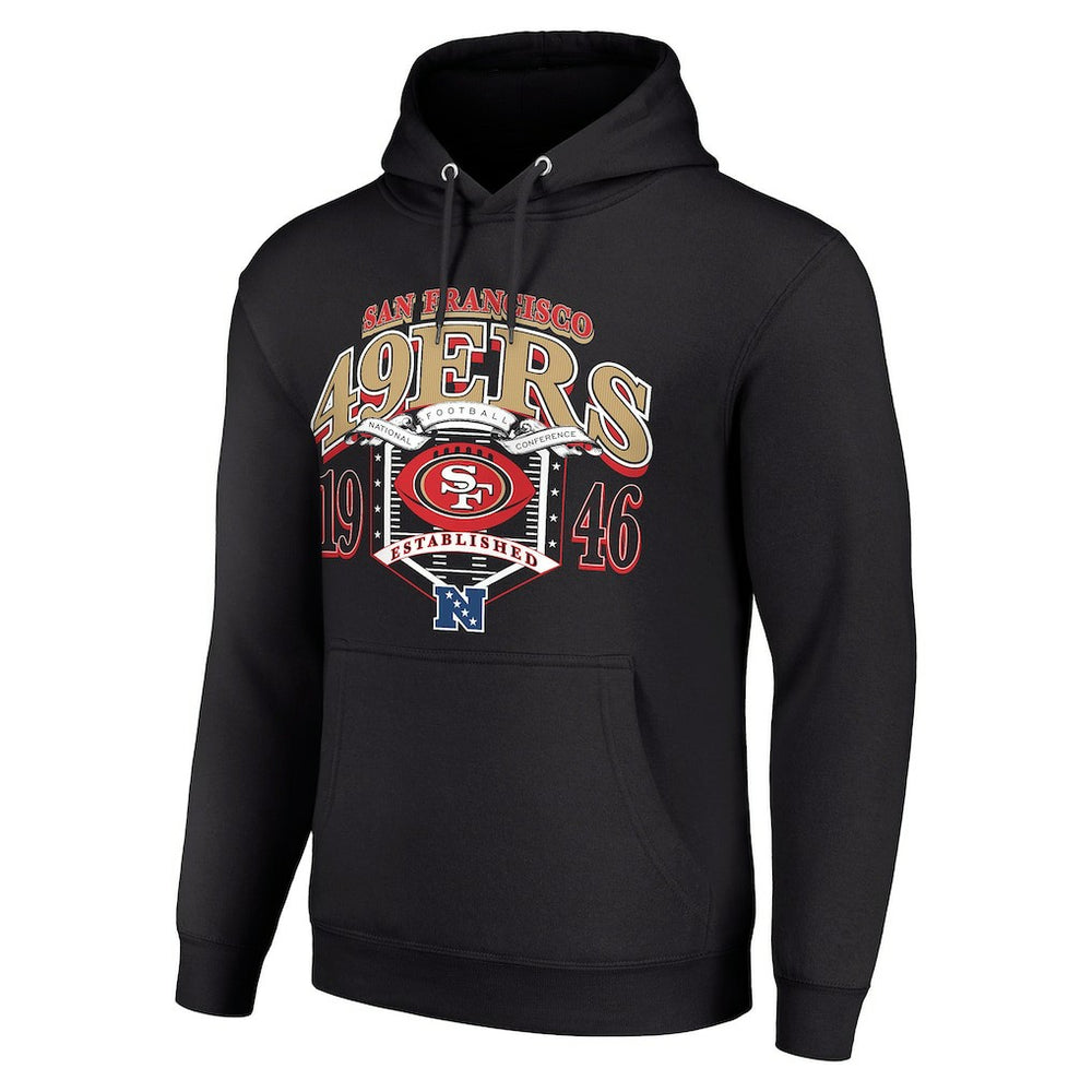 San Francisco 49ers Starter 80s Retro Pullover Hoodie Black