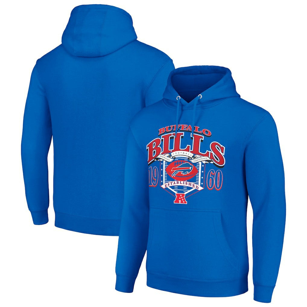 Buffalo Bills Starter 80s Retro Pullover Hoodie Royal