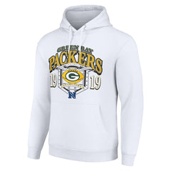 Green Bay Packers Starter 80s Retro Pullover Hoodie White