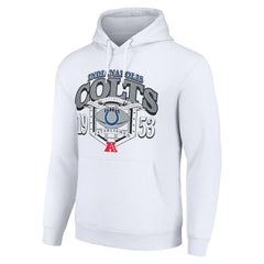 Indianapolis Colts Starter 80s Retro Pullover Hoodie White