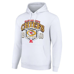 Kansas City Chiefs Starter 80s Retro Pullover Hoodie White