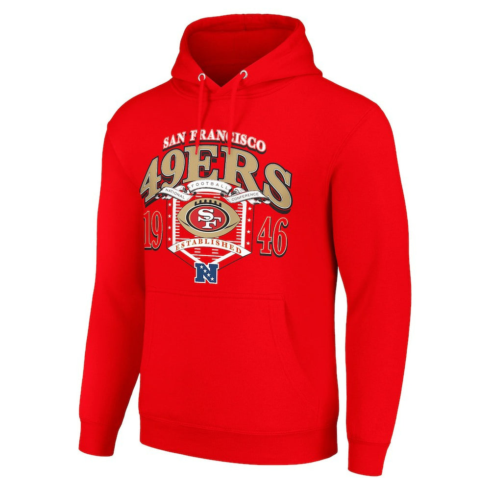San Francisco 49ers Starter 80s Retro Pullover Hoodie Scarlet