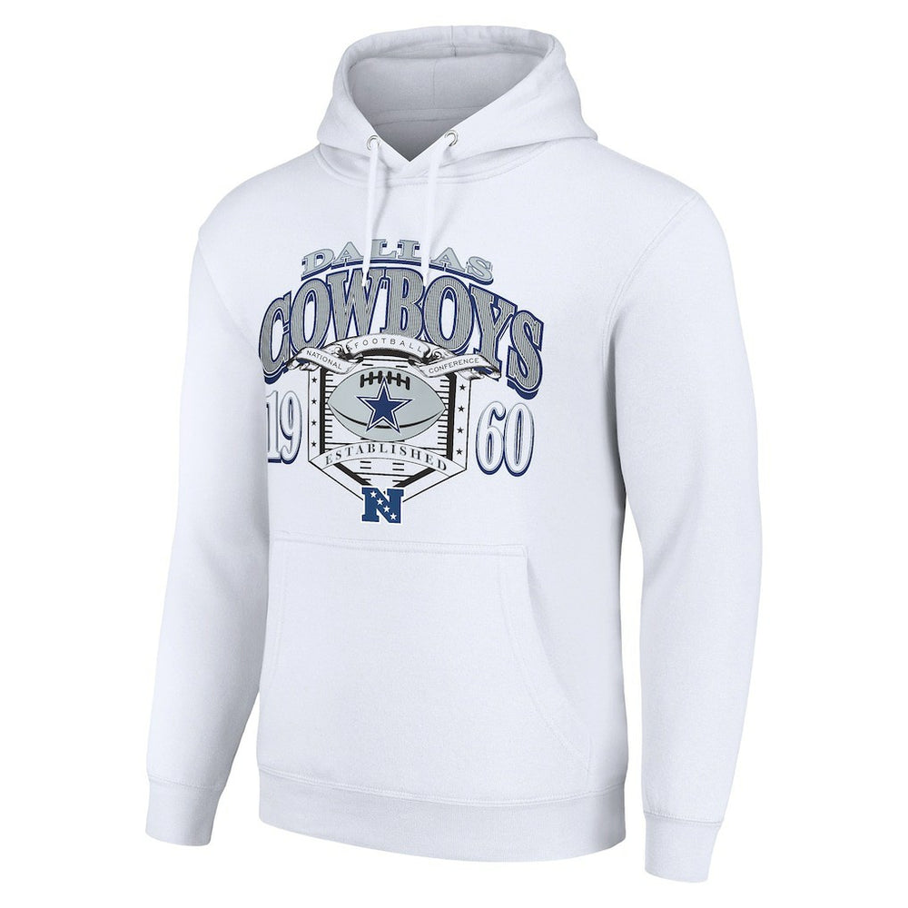 Dallas Cowboys Starter 80s Retro Pullover Hoodie White