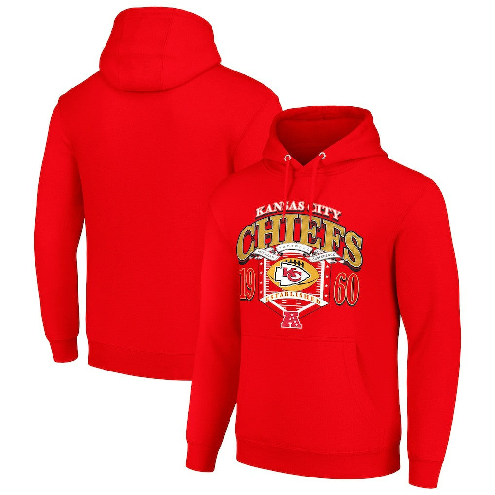 Kansas City Chiefs Starter 80s Retro Pullover Hoodie Red