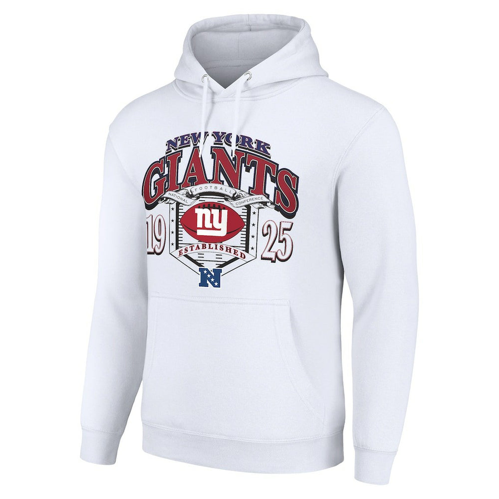 New York Giants Starter 80s Retro Pullover Hoodie White