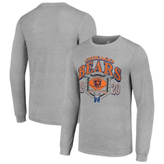 Chicago Bears Starter Retro Long Sleeve Graphic T-Shirt Heather Gray
