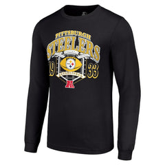 Pittsburgh Steelers Starter Retro Long Sleeve Graphic T-Shirt Black