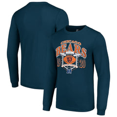 Chicago Bears Starter Retro Long Sleeve Graphic T-Shirt Navy