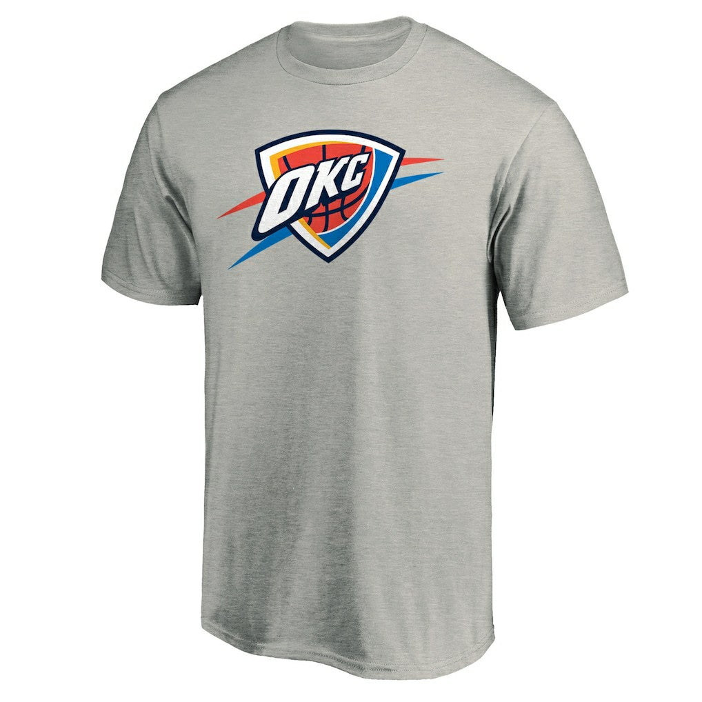 Oklahoma City Thunder Primary Logo T-Shirt Heather Gray