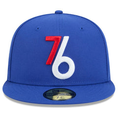 Philadelphia 76ers 2024/25 City Edition Alternate 59FIFTY Fitted Hat Royal | New Era Near Me