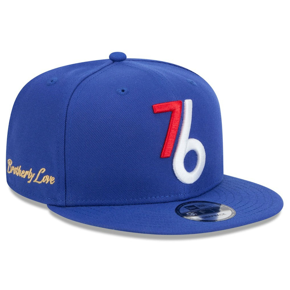 Philadelphia 76ers 2024/25 City Edition Alternate 9FIFTY Snapback Hat Royal | New Era Lifestyle