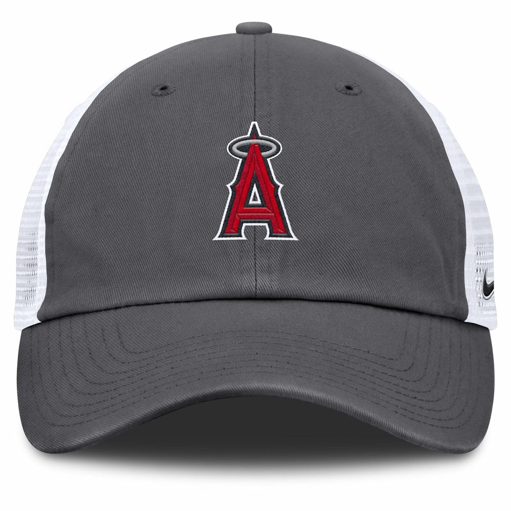 Los Angeles Angels Nike Adjustable Trucker Hat - Gray - Nike Discount