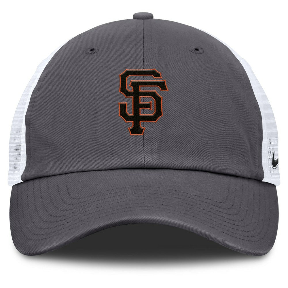 San Francisco Giants Nike Adjustable Trucker Hat - Gray - Nike Online
